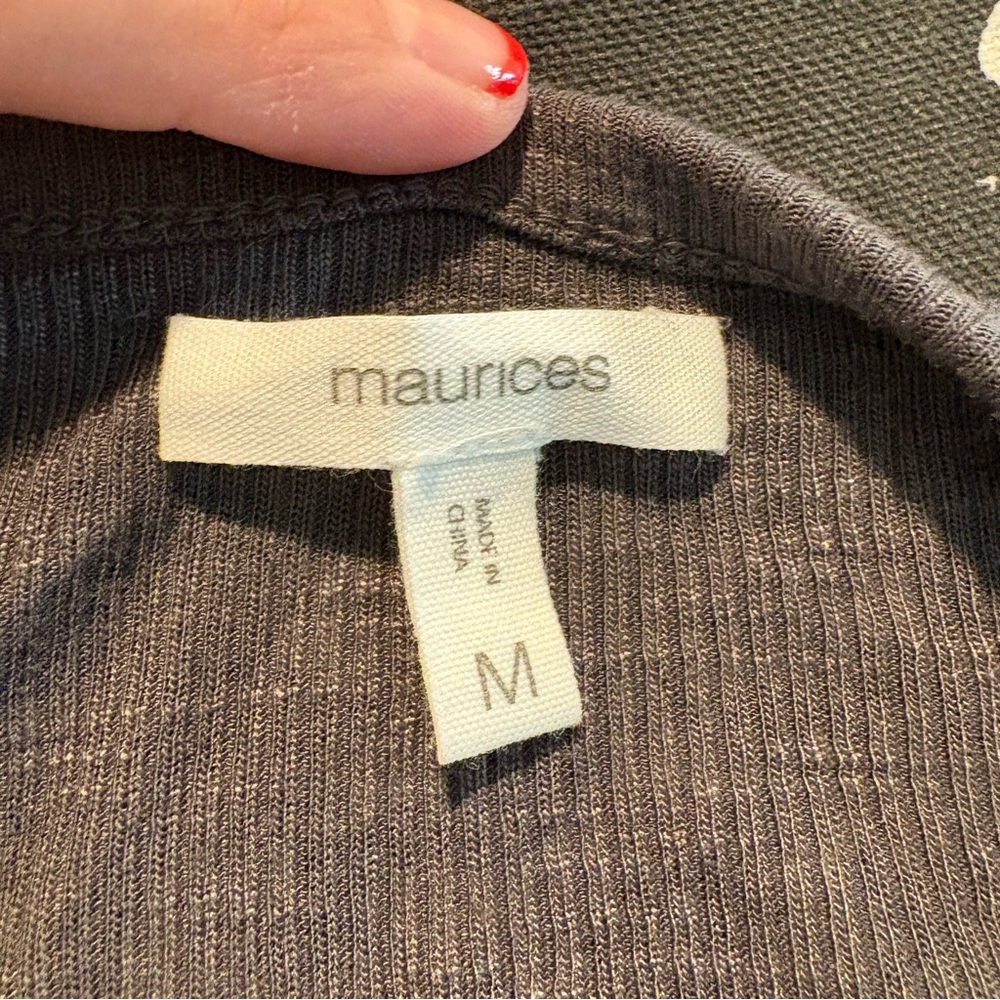 Maurices Grey Studded Rivet Tank Top Size Medium EUC Casual Sexy 2022 Rockstar M - Picture 9 of 11